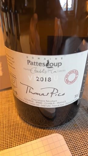 Burgundsko Chablis Premier Cru Domaine Pattes Loup 2018
