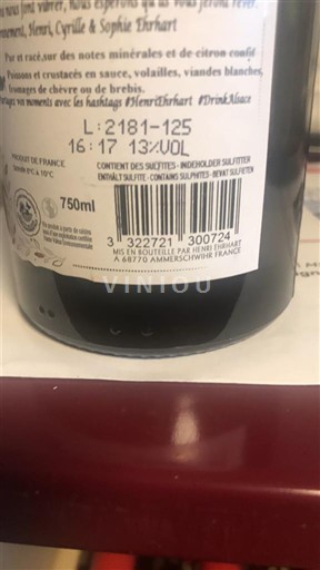 Alsace Domaine Erhart 2021