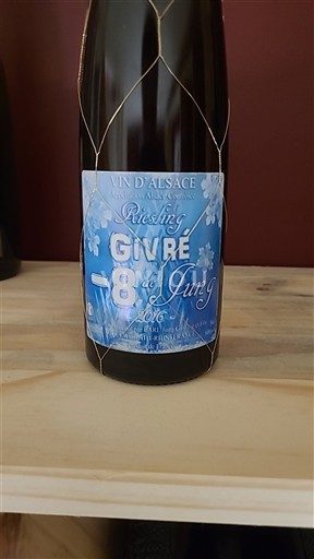 Wines Blanc moelleux Givré -8°C Jung 2016 France Alsace Vin de France
