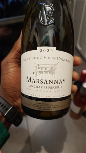 Borgoña Marsannay Domaine Vieux Collège Les Champs Perdrix 2022