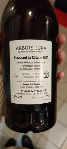 Jura Arbois Domaine La Tournelle Ploussard La Cabane 2023