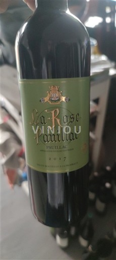 Bordeaux Pauillac La Rose Pauillac 2017