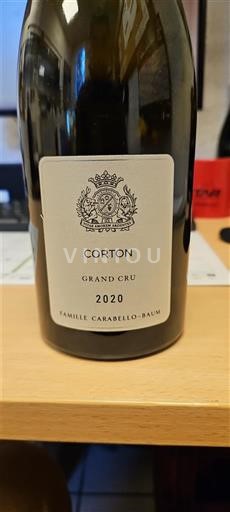 Burgundi Corton Grand Cru Famille Carabello-Baum 2020