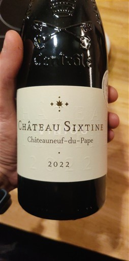 Rhône-dalen Châteauneuf-du-Pape Château Sixtine 2022