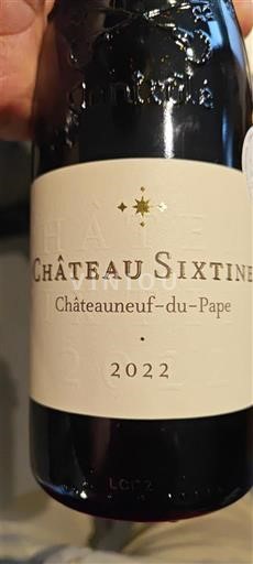 Rhônevallei Châteauneuf-du-Pape Château Sixtine 2022