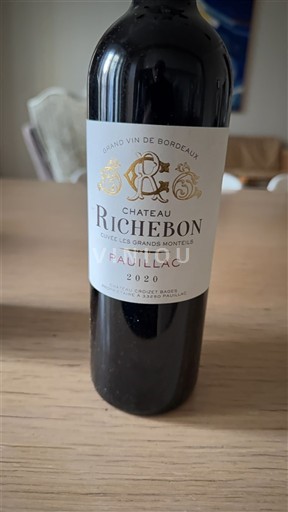 Bordeaux Pauillac Château Richebon Les Grands Montells 2020