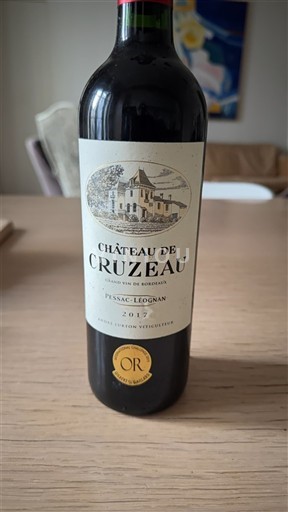 Vini Rouge sec Château Cruzeau 2017 Francia Bordeaux Pessac-Léognan AOC