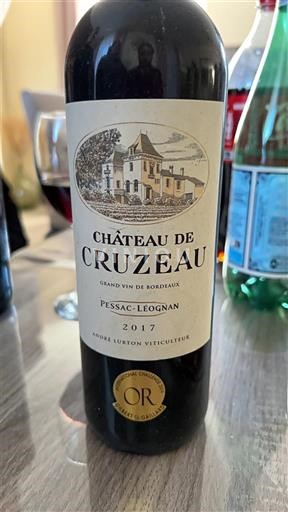 Burdeos Pessac-Léognan Château Cruzeau 2017