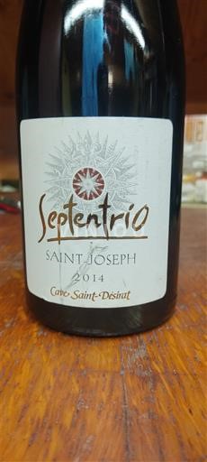 Vallée du Rhône Saint-Joseph Cave Saint-Désirat Septentrio 2014