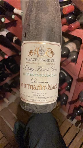 Alzacija Alsace Grand Cru Grand Cru Domaine Mittnacht-Klack Tokay Pinot Gris Schoenenbourg 2003