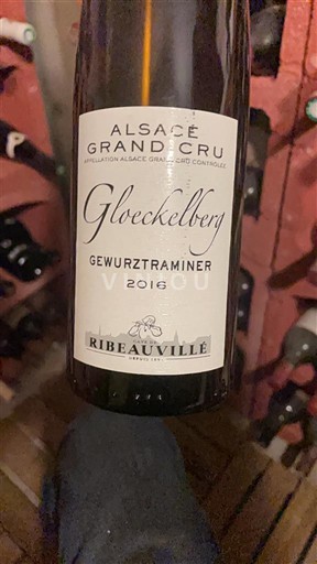 Rượu vang Blanc sec Gloeckelberg Ribeauvillé 2016 Pháp Alsace Alsace Grand Cru AOC Grand Cru