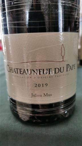 Rhônevallei Châteauneuf-du-Pape Julien Mus 2019