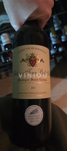 Bordeaux Montagne-saint-émilion Château Tour Bel-Air 2016