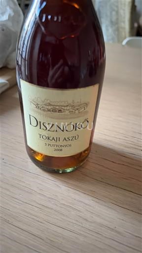 Tokaj Ikke specificeret Disznóko 5 Puttonyos 2008