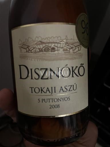 Tokaj No especificado Disznóko 5 Puttonyos 2008