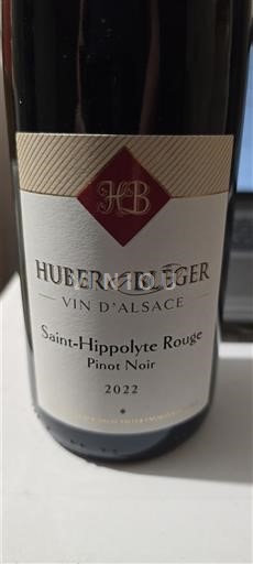 Elsass Pinot Noir Huber & Bléger Saint-Hippolyte Rouge Pinot Noir 2022