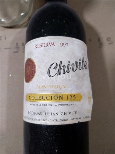 Navarre Bodegas Julián Chivite Coleccion 125 Reserva 1997