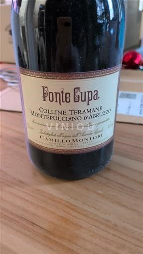 Abruzzerne Montepulciano d'Abruzzo Colline Teramane Camillo Montori Fonte Cupa 2020