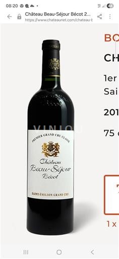 Bordeaux Saint-Émilion Grand Cru Grand Cru Château Beau-Séjour Bécot Non Millésimé