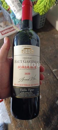 Bordeaux Château Haut Gastineau Vieilles Vignes 2020