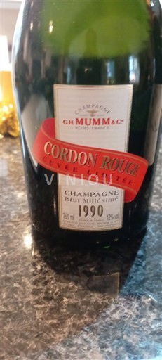 Champagne Šampanské G.H. Mumm & Co Cordon Rouge Limitée 1990