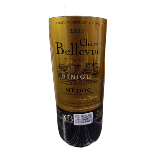 Vin Rouge sec Château Bellevue 2020 France Bordeaux Médoc AOC