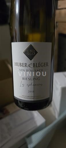 Alsace Riesling Huber & Bléger Les éphémères 2018