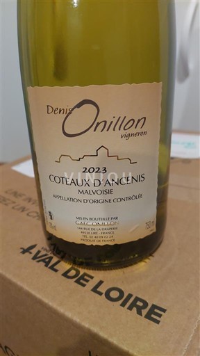 Loire-dalen Coteaux-d'ancenis Denis Onillon Malvoisie 2023