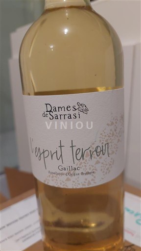 Sydvestfrankrig Gaillac Dames de Sarrasi l'esprit terroir Ikke årgangsbestemt