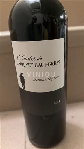 Bordeaux Pessac-Léognan Larrivet Haut-Brion Le Cadet de Larrivet Haut-Brion 2014