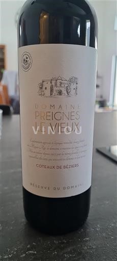 Wines Rouge sec Réserve du Domaine Domaine Preignes Le Vieux 2024 France Languedoc and Roussillon Coteaux de Béziers IGP