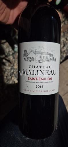 Bordeaux Saint-Émilion Château Malineau 2016