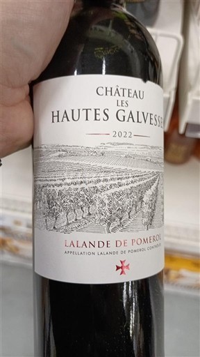 Bordeaux Lalande-de-pomerol Château Les Hautes Galvesses 2022