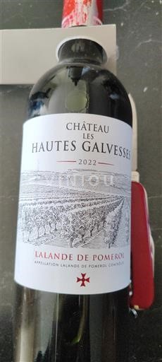 Burdeos Lalande-de-Pomerol Château Les Hautes Galvesses 2022