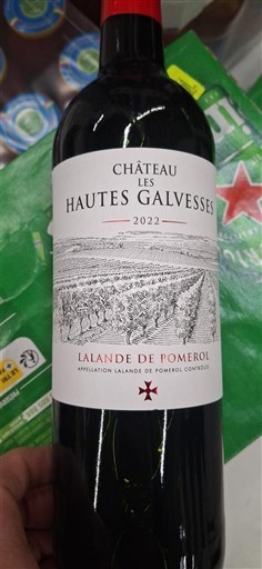 Бордо Лаланд-де-Помроль Château Les Hautes Galvesses 2022