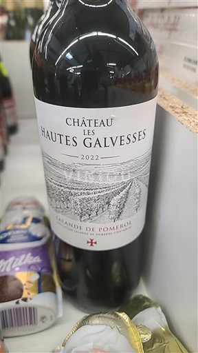 Burdeos Lalande-de-Pomerol Château Les Hautes Galvesses 2022