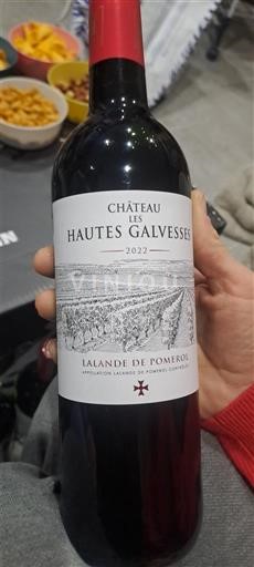 Bordeaux Lalande-de-Pomerol Château Les Hautes Galvesses 2022