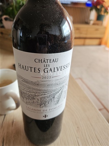 Bordo Lalande-de-Pomerol Château Les Hautes Galvesses 2022