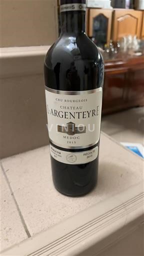 Bordeaux Médoc Cru Bourgeois Château L'Argenteyre 2015