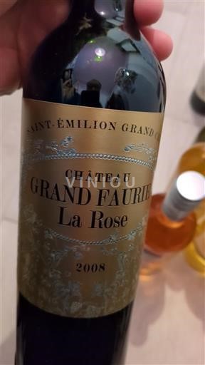 Bordeaux Saint-Émilion Grand Cru Grand Cru Château Grand Faurie La Rose 2008