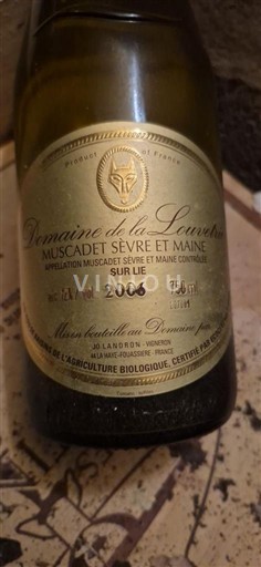 Thung lũng sông Loire Muscadet Sèvre et Maine Domaine La Louvetrie 2006