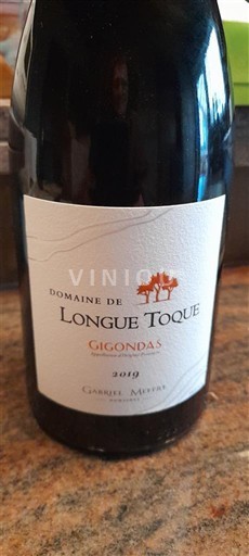 Viner Rouge sec Domaine Longue Toque 2019 Frankrike Rhônedalen Gigondas AOC