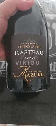 Valle del Ródano Rasteau Domaine Mazurd La Combe d'Eoune 2010