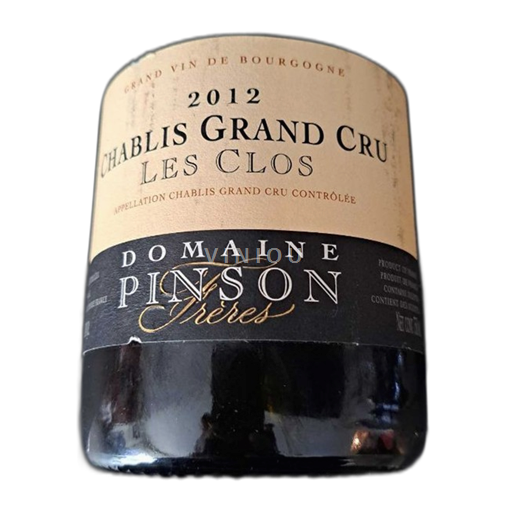 Burgund Chablis Grand Cru Grand Cru Domaine Pinson Frères Les clos 2012