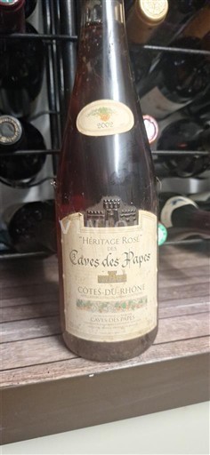 Rona dolina Côtes-du-Rhône Caves des Papes Héritage Rosé 2002