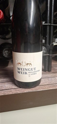 Pfalz Weingut Weik Rosaroter Löwe 2012