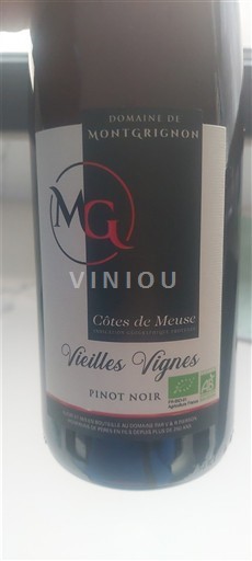 Východní regiony Côte de Meuse Domaine Montgrignon Vieilles Vignes 2024