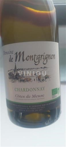 Vinos Blanc sec Chardonnay Domaine Montgrignon 2024 Francia Regiones del Este Côte de Meuse IGP