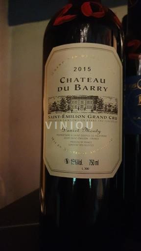 Burdeos Saint-Émilion Gran Cru Grand Cru Château Barry 2015