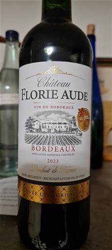 Bordeaux Château Florie Aude Les Grilles 2023